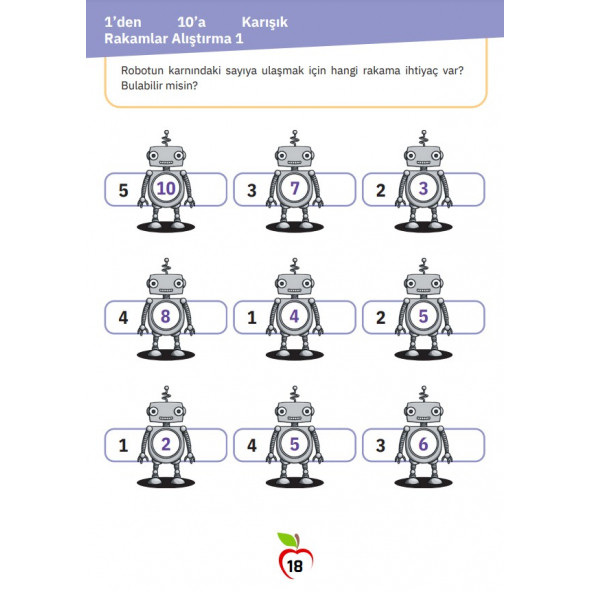 Okul Öncesi ve 1. Sınıf Matematik Etkinlik Kitabı - 3