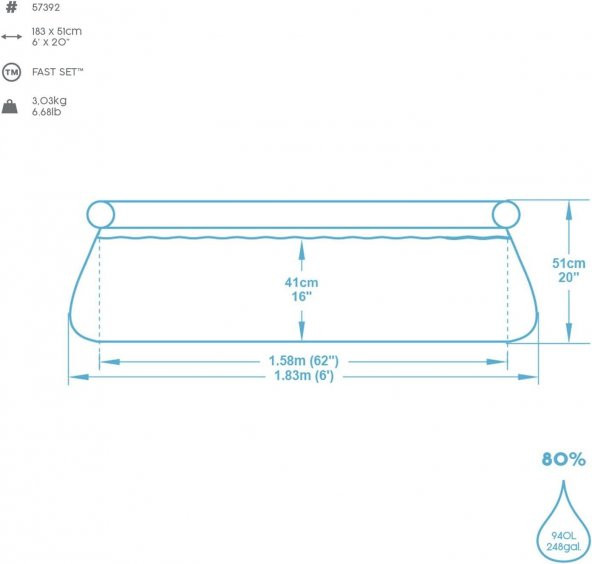 Bestway Şişme Havuz 183x51cm - 3