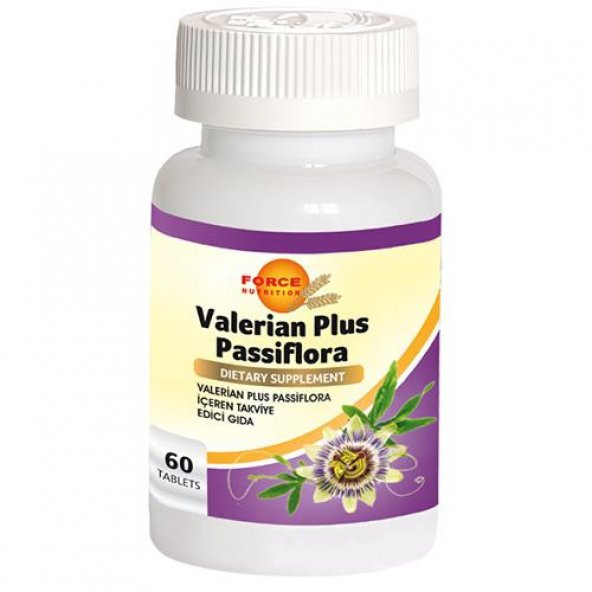 Force Nutrition Valerian Plus Passiflora 60 Tablet Çarkıfelek