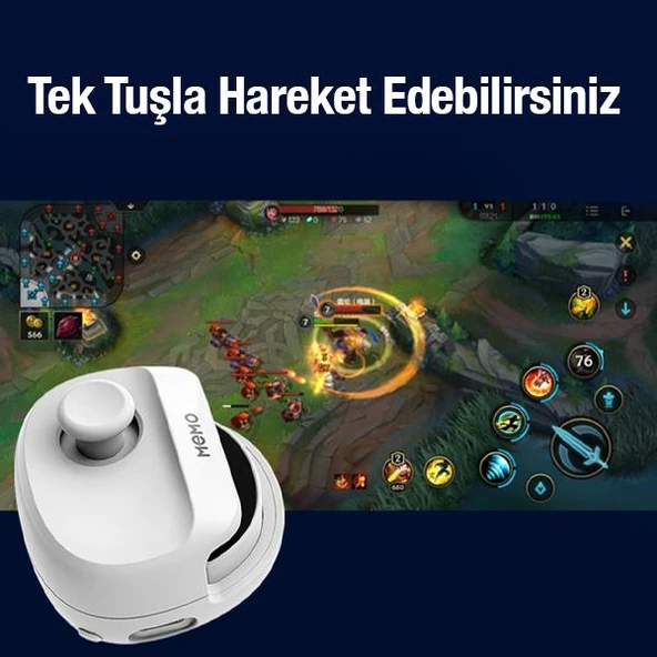 Polham Telefon ve Tablet Mobil Oyuncu Konsolu, MMO Oyunlar İçin Kontrol Cihazı, Yön verme Konsolu - 3