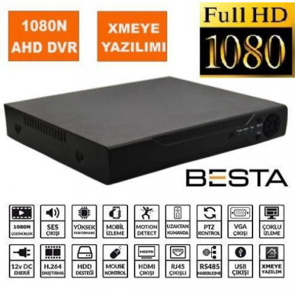 Besta AHD DVR 16 Kanal Kamera Kayıt Cihazı Xmeye KD-516HD - 3