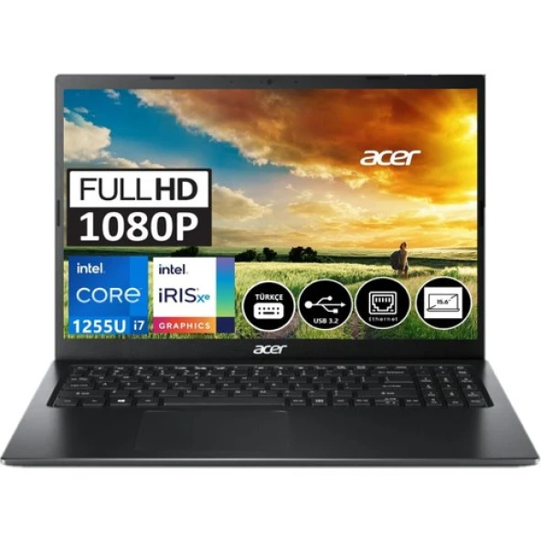 Acer Extensa EX215-55 Intel I7 1255U 8gb 512GB SSD Intel® UHD Graphics 15.6" Full Hd Freedos Taşınabilir Bilgisayar NX.EGYEY.004 Sr1