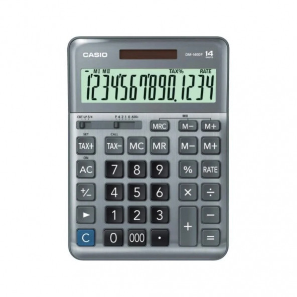 Casio Dm-1400F Masa Tipi 14 Hane Hesap Makinesi