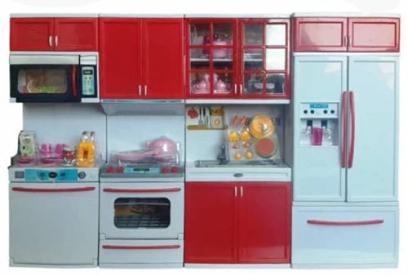 Mutfak Seti - Açılır Kapak, Pilli Işıklı ve Sesli 4 Parça 50x33cm