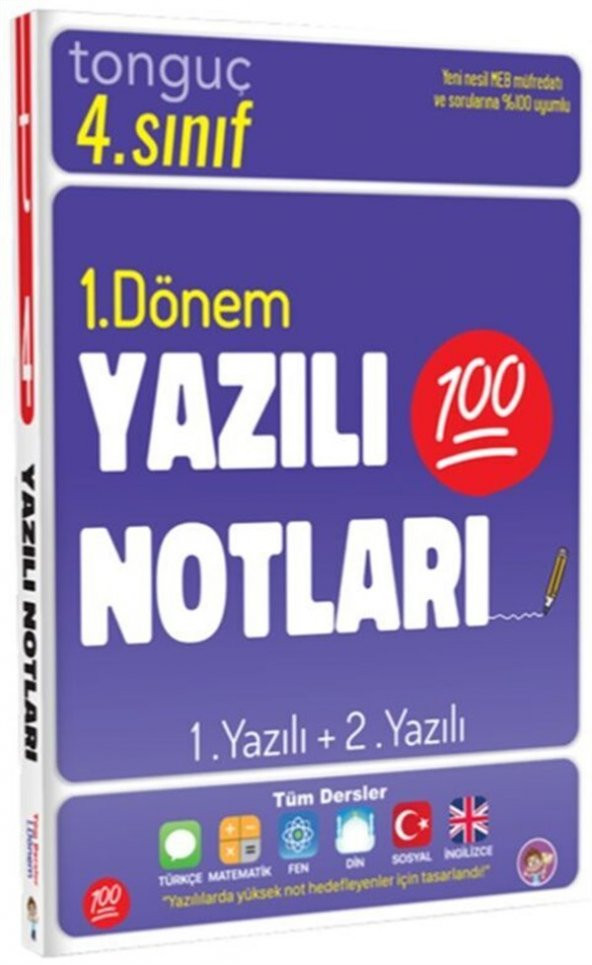 TONGUÇ 4.SINIF 1.DÖNEM YAZILI NOTLARI