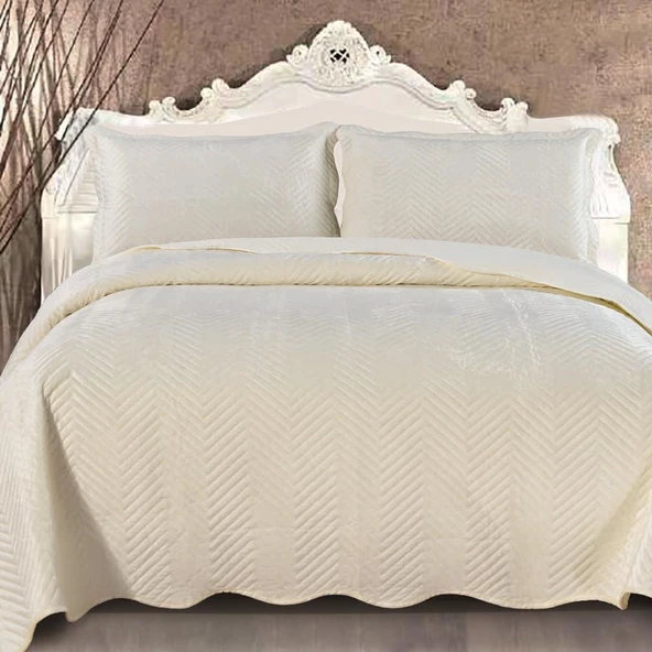 Royal Home Kadife Taksim Velvet Tek Kişilik Yatak Örtüsü - 4