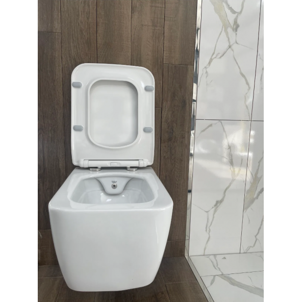 Turkuaz Hera Kanalsız Asma Klozet ve Yavaş Kapak - 3