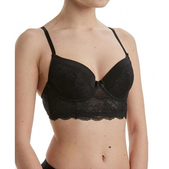 Desteksiz Dantelli Büstiyer Sütyen/ X-Lady-4017 - 2