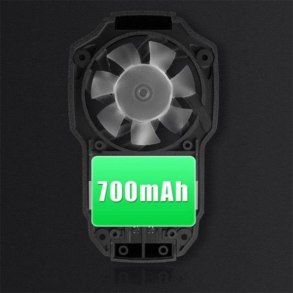 Coofbe Super Soğutucu RGB Işıklı 700mAh Şarjlı Telefon Soğutucu Fanı Ayarlanabilir Hız 6000 Devir - 4