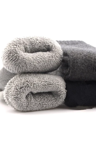 3lü Erkek Termal Soket Çorap Kalın Sıcak Kaliteli Havlu Çorap - 6