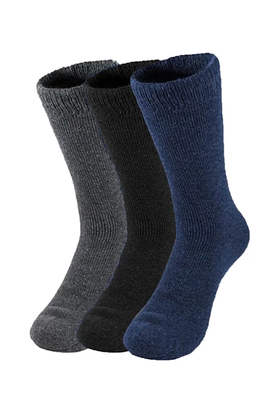 3lü Erkek Termal Soket Çorap Kalın Sıcak Kaliteli Havlu Çorap - 5