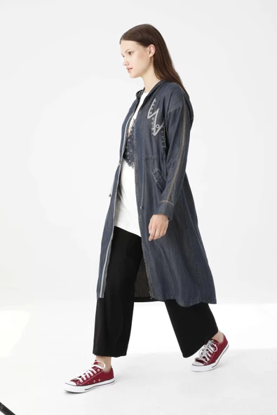 ŞERİTLİ TENCEL KAP & PENYE İÇLİK - Lyocell Haki Tint - 2