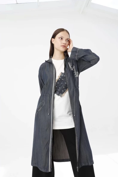 ŞERİTLİ TENCEL KAP & PENYE İÇLİK - Lyocell Haki Tint - 4