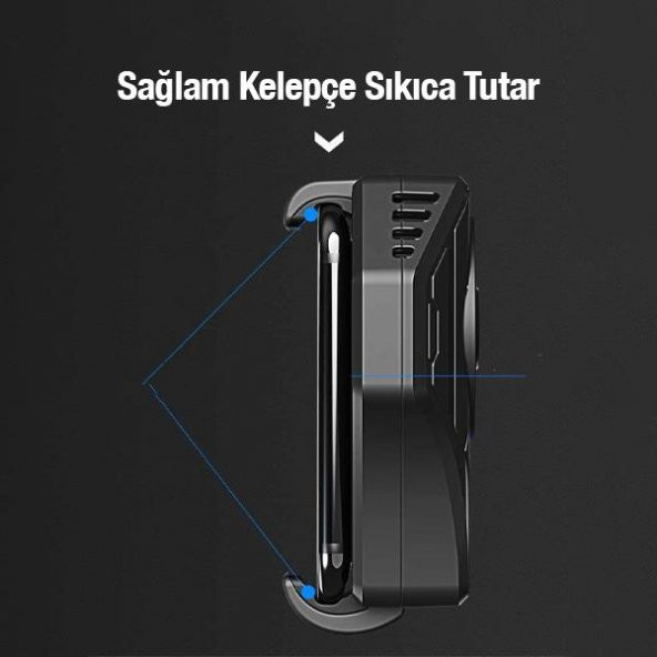 Coofbe Super Soğutucu Led Işıklı Telefon Soğutucusu Telefon Soğutma Fanı Radyatör Soğutucu - 4