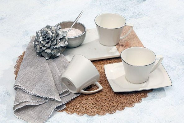 Porland Riva Platin Yaldız Çay Finca n Takımı 200cc 12 Parça 04PLM005675