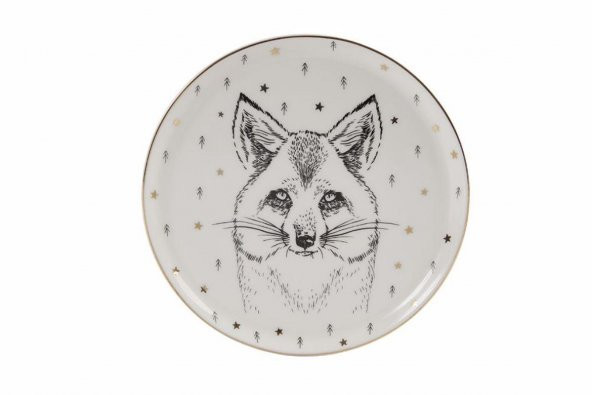 Porland Forest Fox Düz Tabak 20 Cm 04Lfh000457 ürün görseli