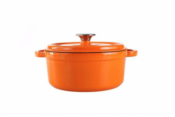 Porland Sapore Turuncu Derin Döküm Tencere 24 Cm 04Fst002570 - 3