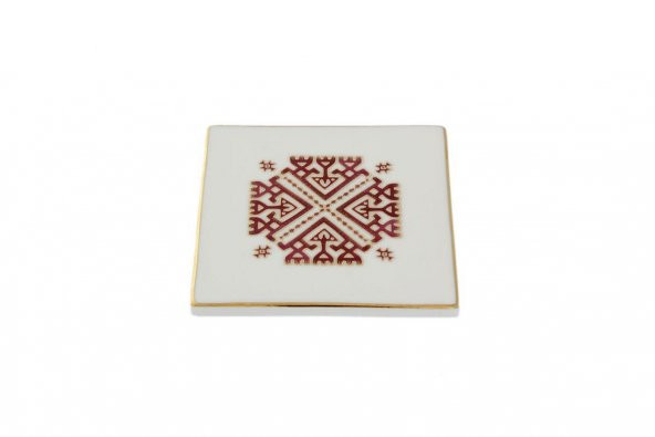 Porland Arabesque Desen6 Bardak Altlığı 10x10 cm 04ALM006817 - 2