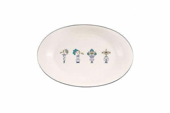 Porland Vaso Piccolo Desen9 Kayık Tabak 31 cm 04ALM008080