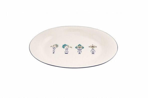 Porland Vaso Piccolo Desen9 Kayık Tabak 31 cm 04ALM008080 - 2