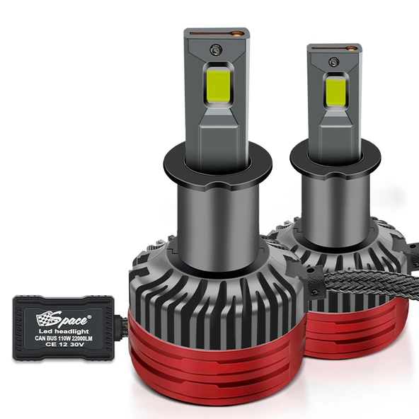Led far ampulü canbus 110W 22000LM H3 12V / LAAM924 - Resim 5
