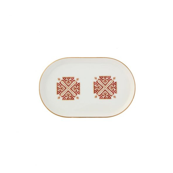 Porland Arabesque Desen6 Kayık Tabak 18 cm 04ALM006533 ürün görseli