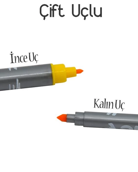 Alpino Double Çift Taraflı Keçeli Kalem 10 Renk - 3
