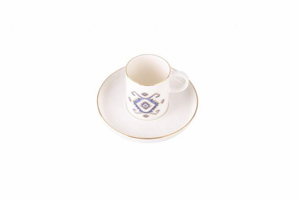 Porland Arabesque Desen5 Tabaklı Kahve Fincanı 85cc 04ALM006043 - 2