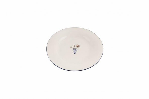Porland Vaso Piccolo Desen3 Düz Tabak 22 cm 04ALM008039 - 2