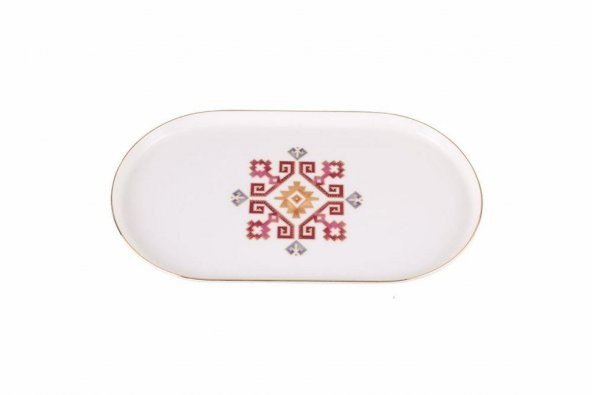 Porland Arabesque Kayık Tabak 28 cm 04ALM006013 - 3