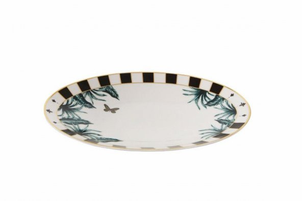 Porland Palms Kayık Tabak 24 cm  04ALM005387 - Resim 2