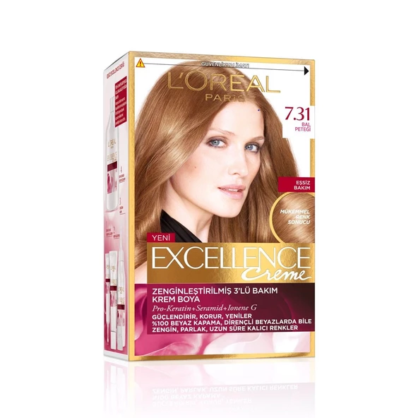 LOREAL EXCELLENCE KİT SAÇ BOYASI-7.31-BAL KÖPÜĞÜ