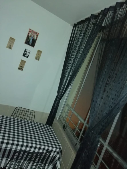 KÜÇÜK PUANLI MODEL ANTRASİT RENK İP PERDE HAZIR İP PERDE 300*270 - Resim 3