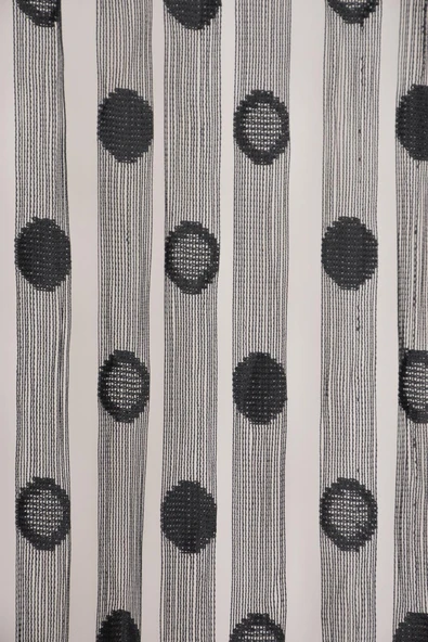 KÜÇÜK PUANLI MODEL ANTRASİT RENK İP PERDE HAZIR İP PERDE 300*270 - Resim 8