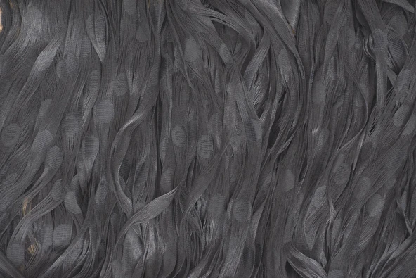 KÜÇÜK PUANLI MODEL ANTRASİT RENK İP PERDE HAZIR İP PERDE 300*270 - Resim 6