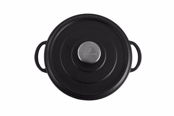 Porland Sapore Siyah Döküm Derin Tencere 20 Cm 04Fst002567 - 2