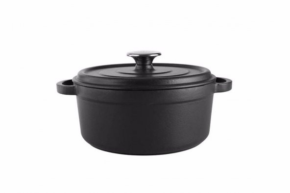 Porland Sapore Siyah Döküm Derin Tencere 20 Cm 04Fst002567 - 3