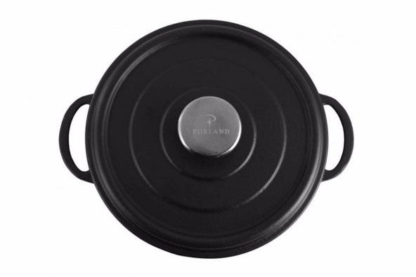 Porland Sapore Siyah Döküm Derin Tencere 24 Cm 04Fst002572 - 2
