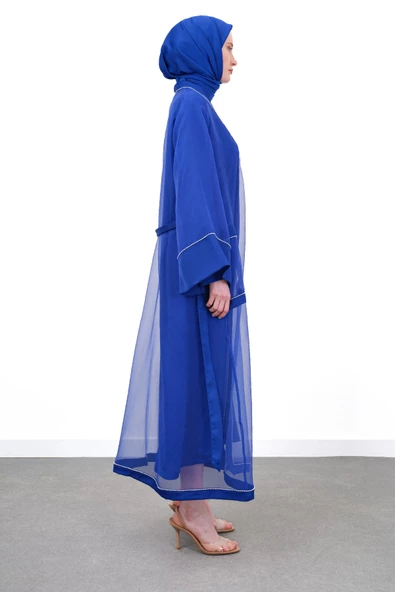 ORGANZE & SANDY LUXURY İKİLİ TAKIM - Saks - 4