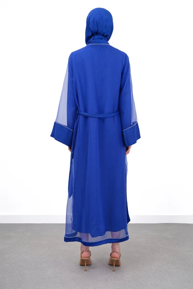 ORGANZE & SANDY LUXURY İKİLİ TAKIM - Saks - 3