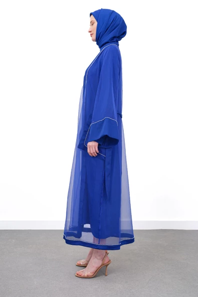 ORGANZE & SANDY LUXURY İKİLİ TAKIM - Saks - 2