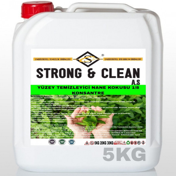 YÜZEY TEMİZLEYİCİ KONSANTRE 1/60 NANE KOKULU 5KG