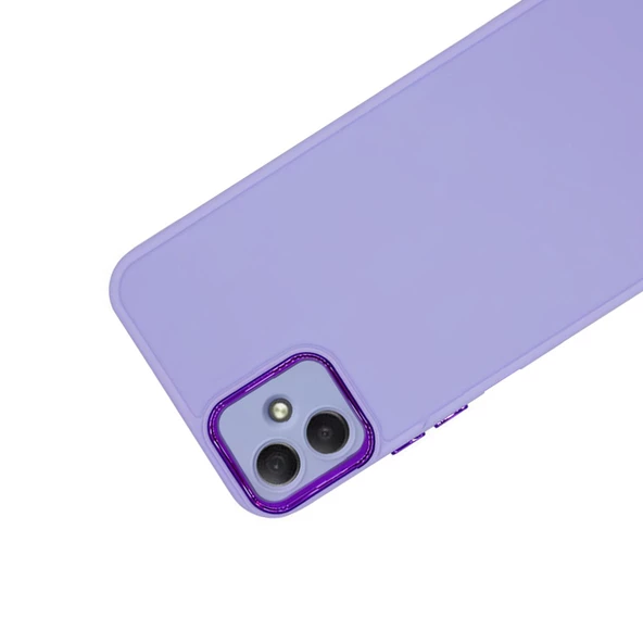 Samsung Galaxy A04 Kılıf Freya Lazer Lens Kamera Çerçeveli Silikon Kapak - 11