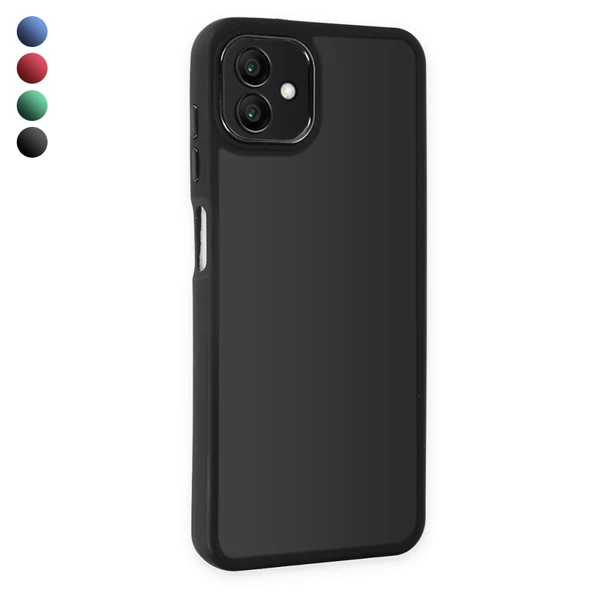 Samsung Galaxy A04 Kılıf Freya Lazer Lens Kamera Çerçeveli Silikon Kapak
