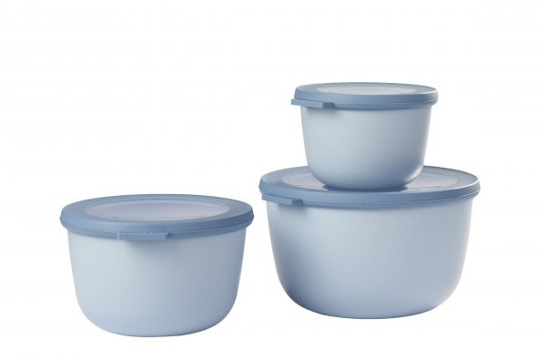 Mepal Set Cirqula Round 3 Parça Saklama Kabı (350+750+1250 ml)