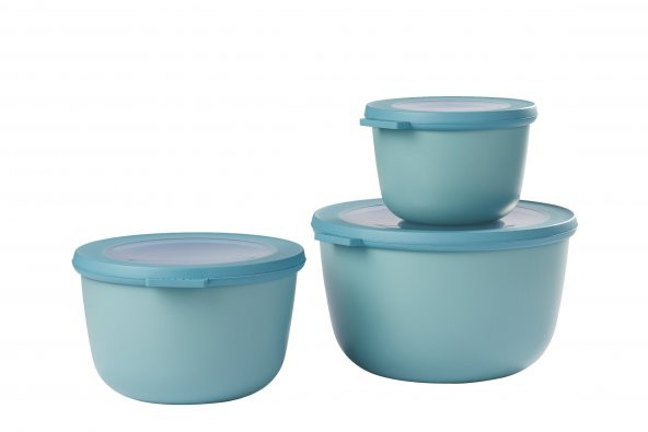 Mepal Set Cirqula Round 3 Parça Saklama Kabı (350+750+1250 ml)