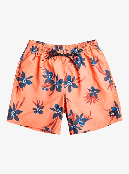 Quiksilver Erkek Volley Short Çiçek Desenli Deniz Şortu EQYJV04002 - 7