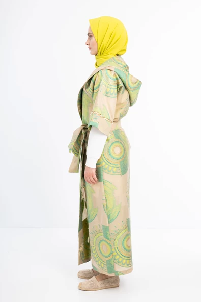 KİMONOLU ÜÇLÜ TAKIM - Yeşil - 8