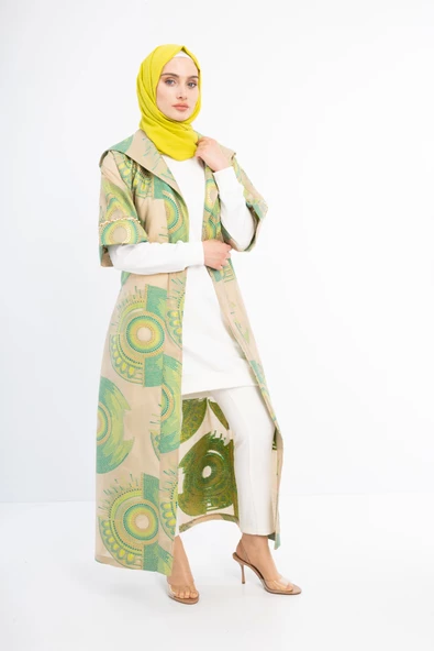 KİMONOLU ÜÇLÜ TAKIM - Yeşil - 2