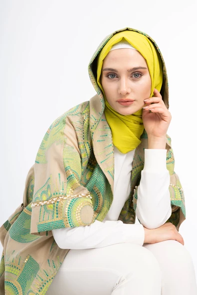 KİMONOLU ÜÇLÜ TAKIM - Yeşil - 7